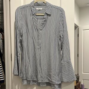 beachlunchlounge Black and White Striped Blouse